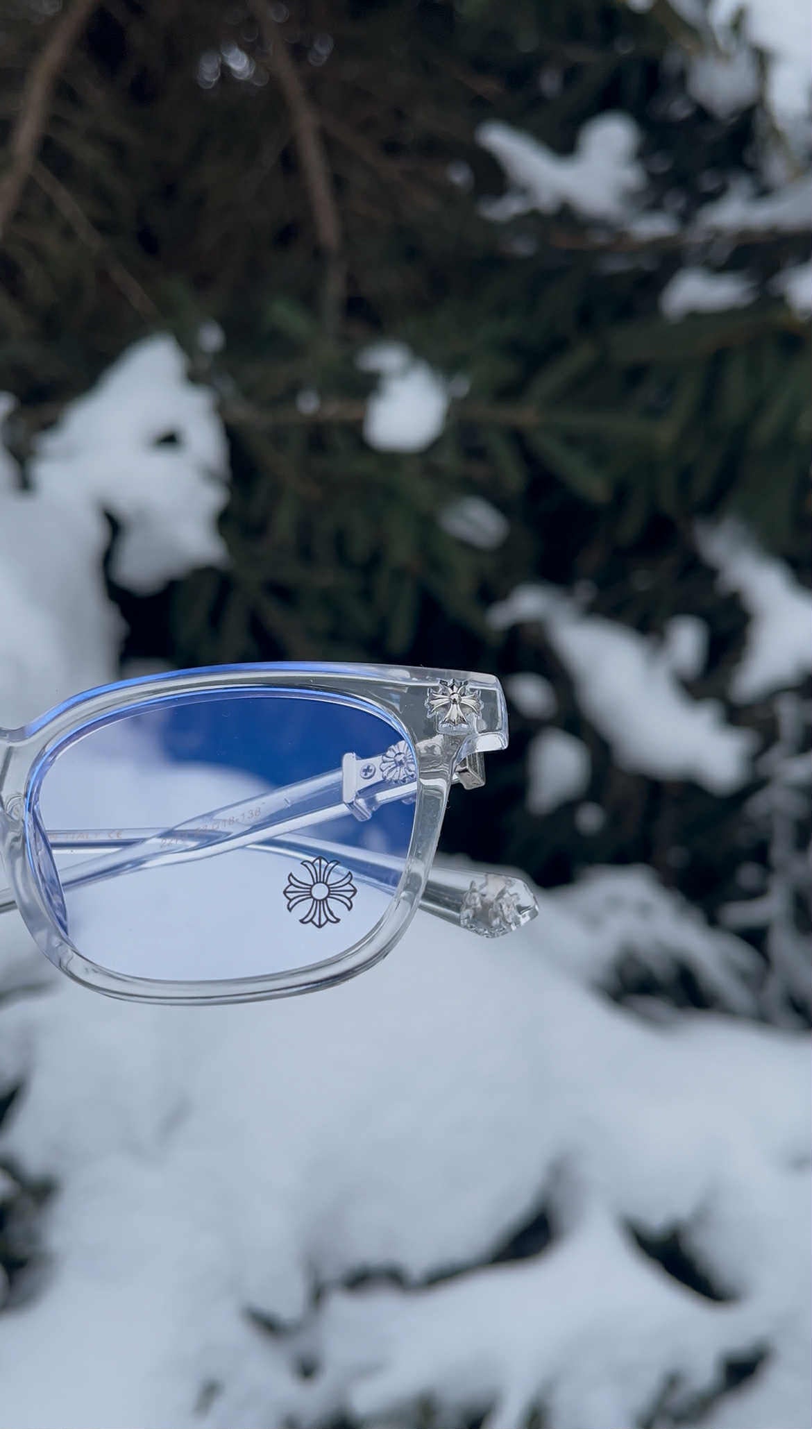 Transparent/Silver Glasses